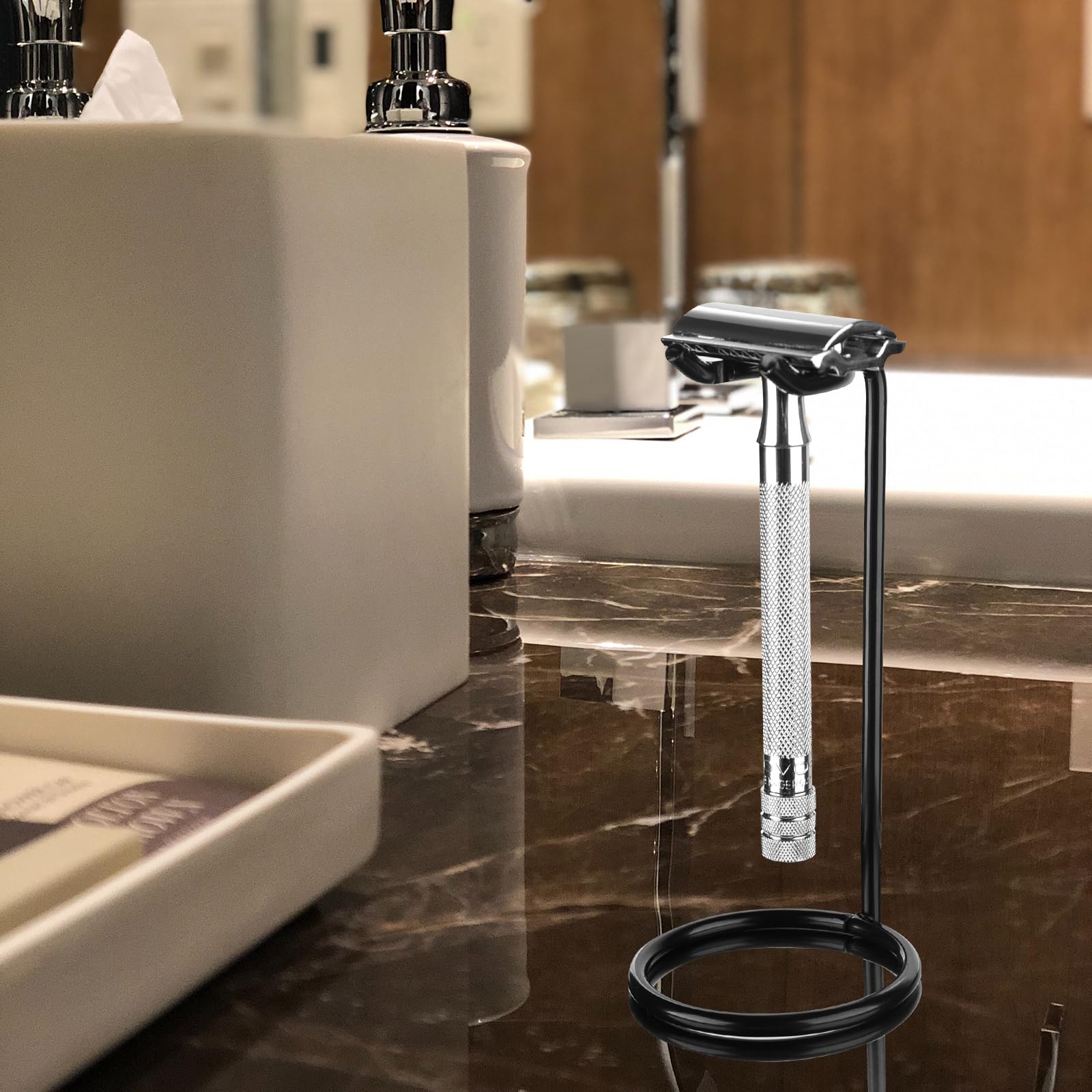 Linkidea razor stand packaging includes one stand, ready to use
