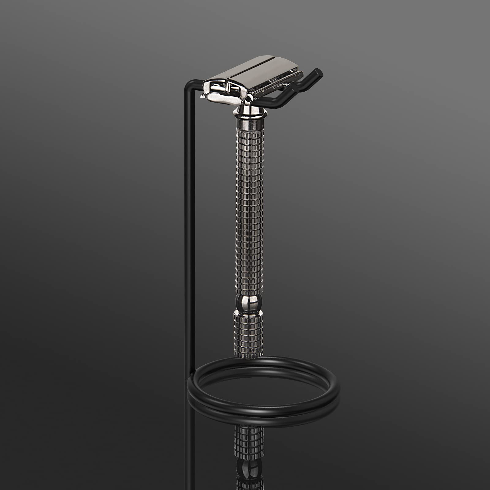 Linkidea stainless steel stand fits 4.7-inch razors for compact countertop organization