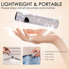 Linssy lamp shows 30s/60s timer for efficient curing cycles.
