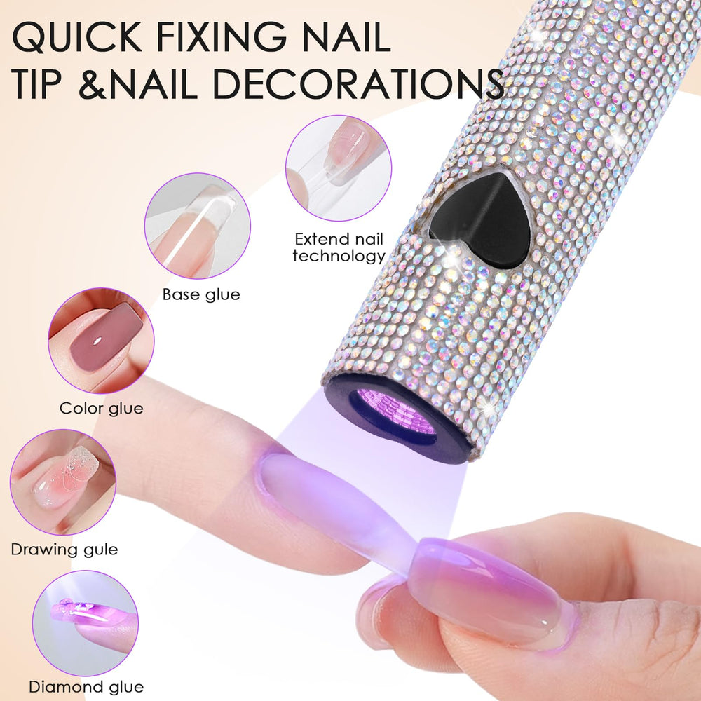 Linssy gel nail lamp with low-heat LED protects nails and skin.