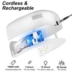 Linssy nail lamp with auto sensor enabling hands-free curing