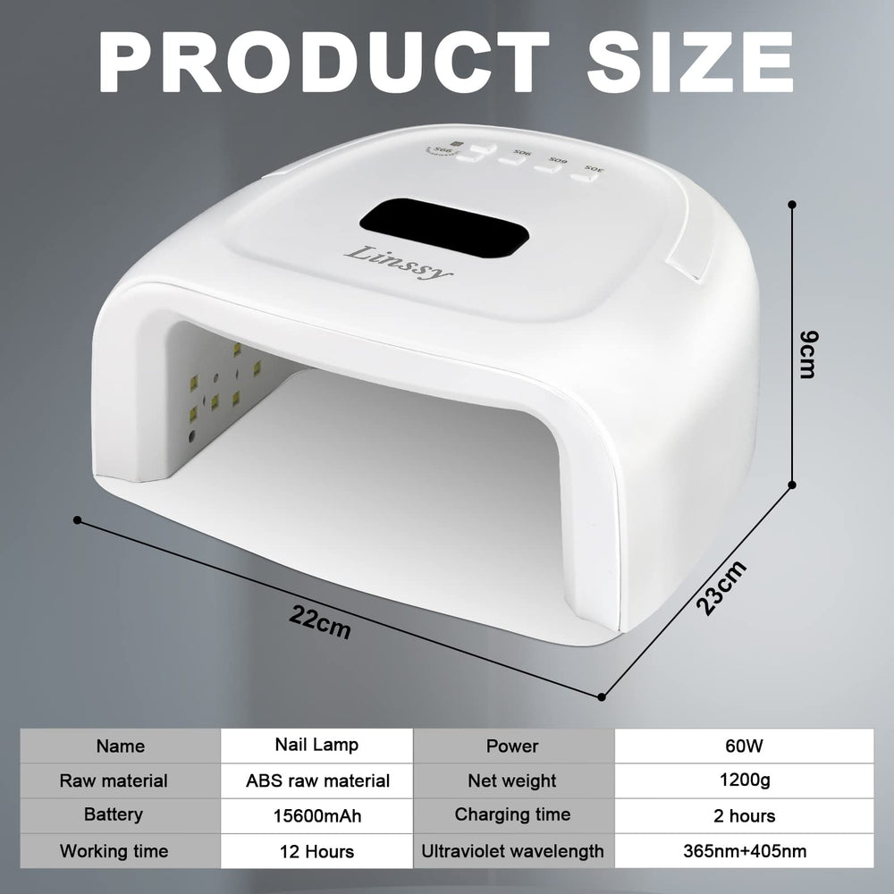 Linssy fingernail usage glow demonstrates quick-dry results