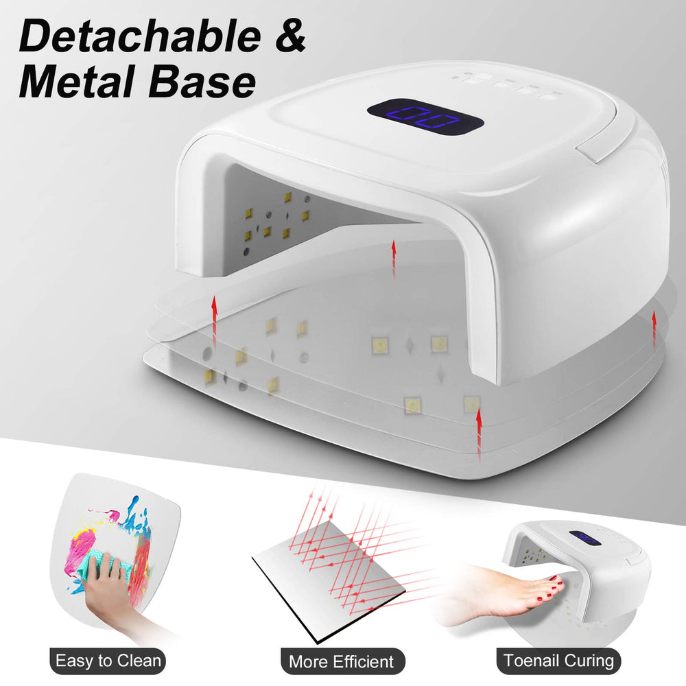 Linssy portable handle design for travel-friendly manicures