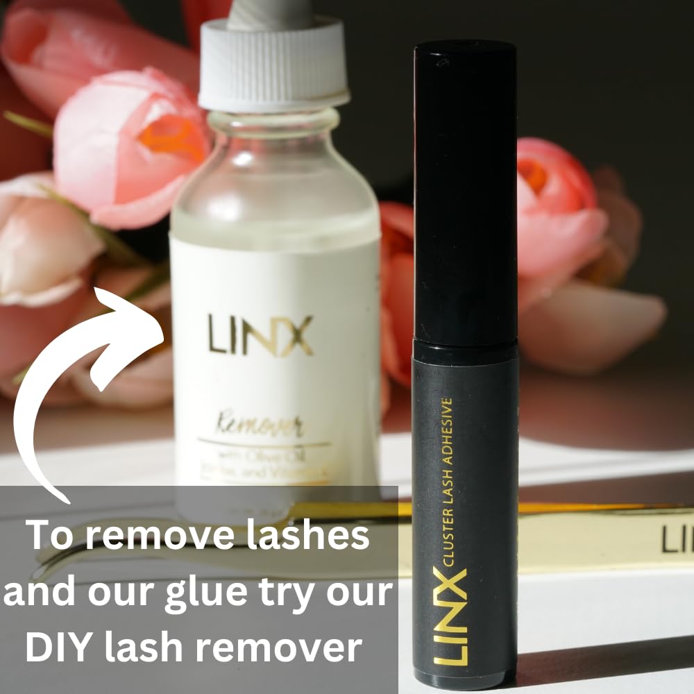 LINX lash glue removal with oil-based remover ensures clean lashes with minimal effort.
