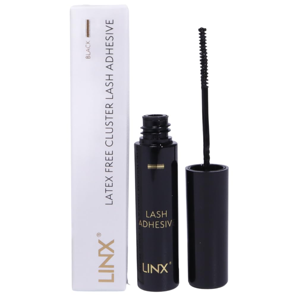 LINX lash glue segmented cluster adhesive enables precise DIY lash application.