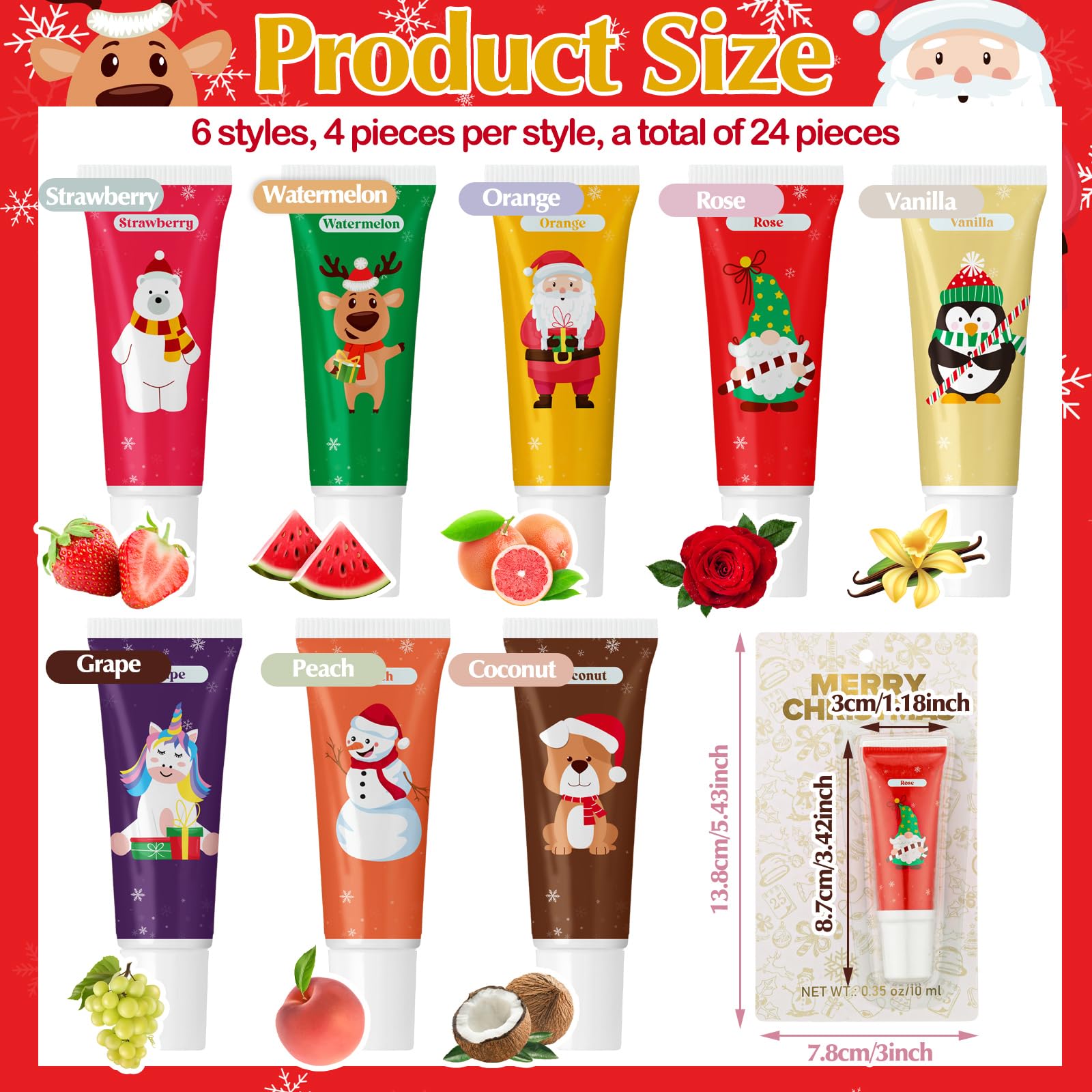 Linyuthia lip balm tubes closeup, vibrant colors, portable on-the-go