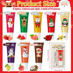 Linyuthia lip balm tubes closeup, vibrant colors, portable on-the-go