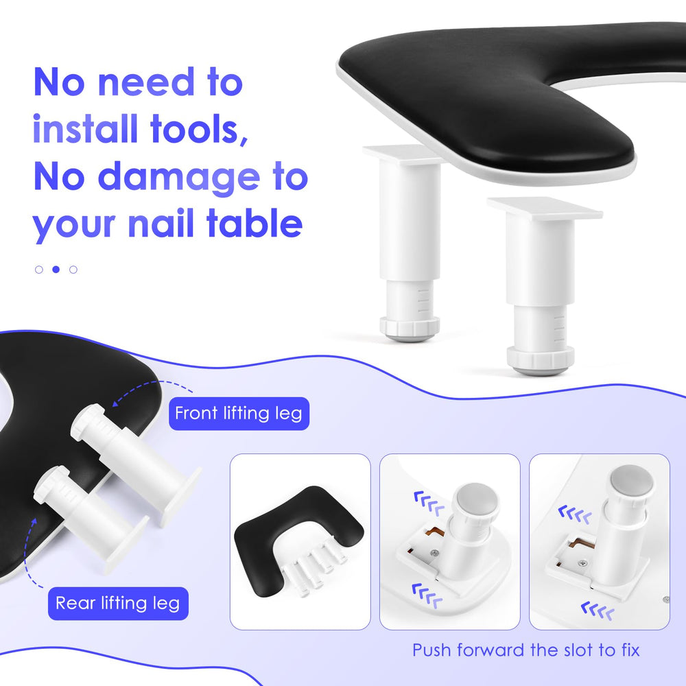 LIONVISION arm rest dimensions 17.5 by 11.2 inches fit most nail lamps