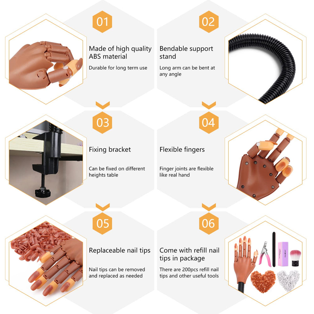 LIONVISON Practice Hand flexible joints enable natural maneuvering during design practice.
