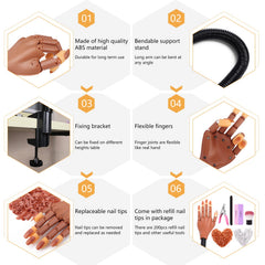 LIONVISON Practice Hand flexible joints enable natural maneuvering during design practice.