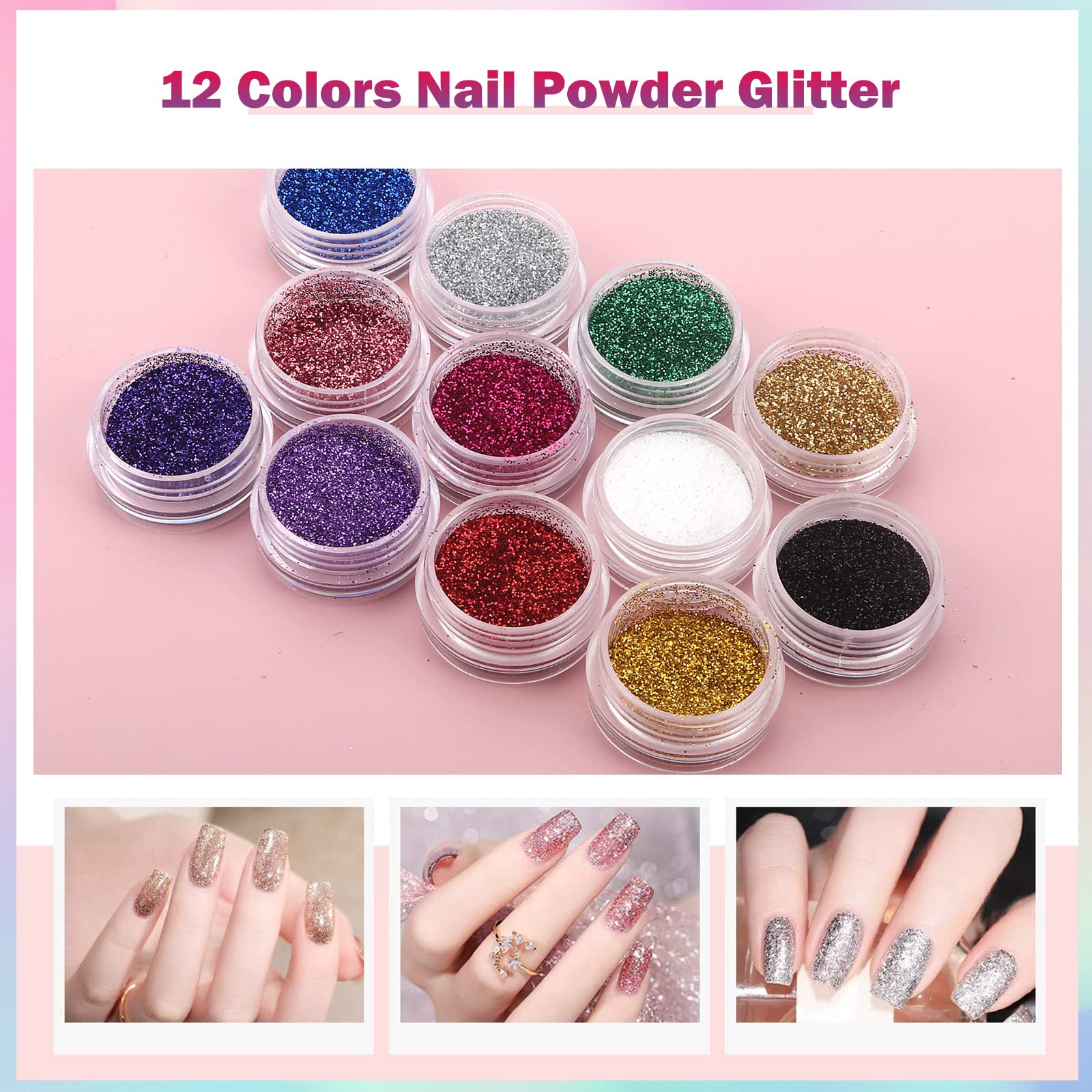 LIONVISION 12-color acrylic powder kit, expands design possibilities for nail art