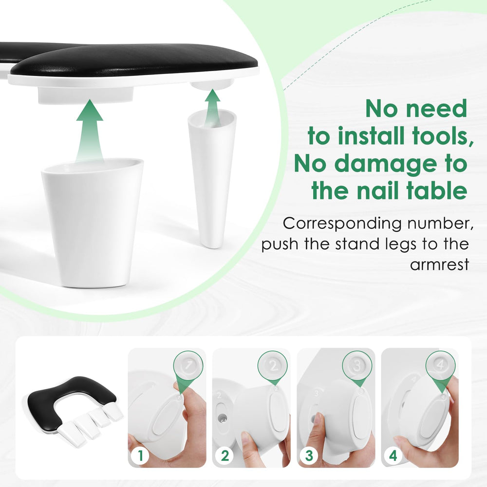 LIONVISON arm rest detaches for compact storage and travel