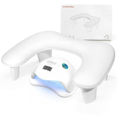 LIONVISON arm rest nails-stand-white provides stable support for comfortable manicures.