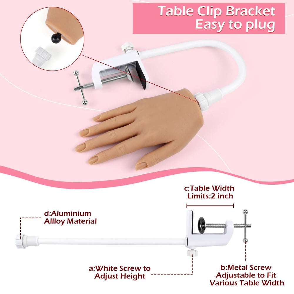 LIONVISION bendable arm bracket table clamp offers stable, adjustable setup