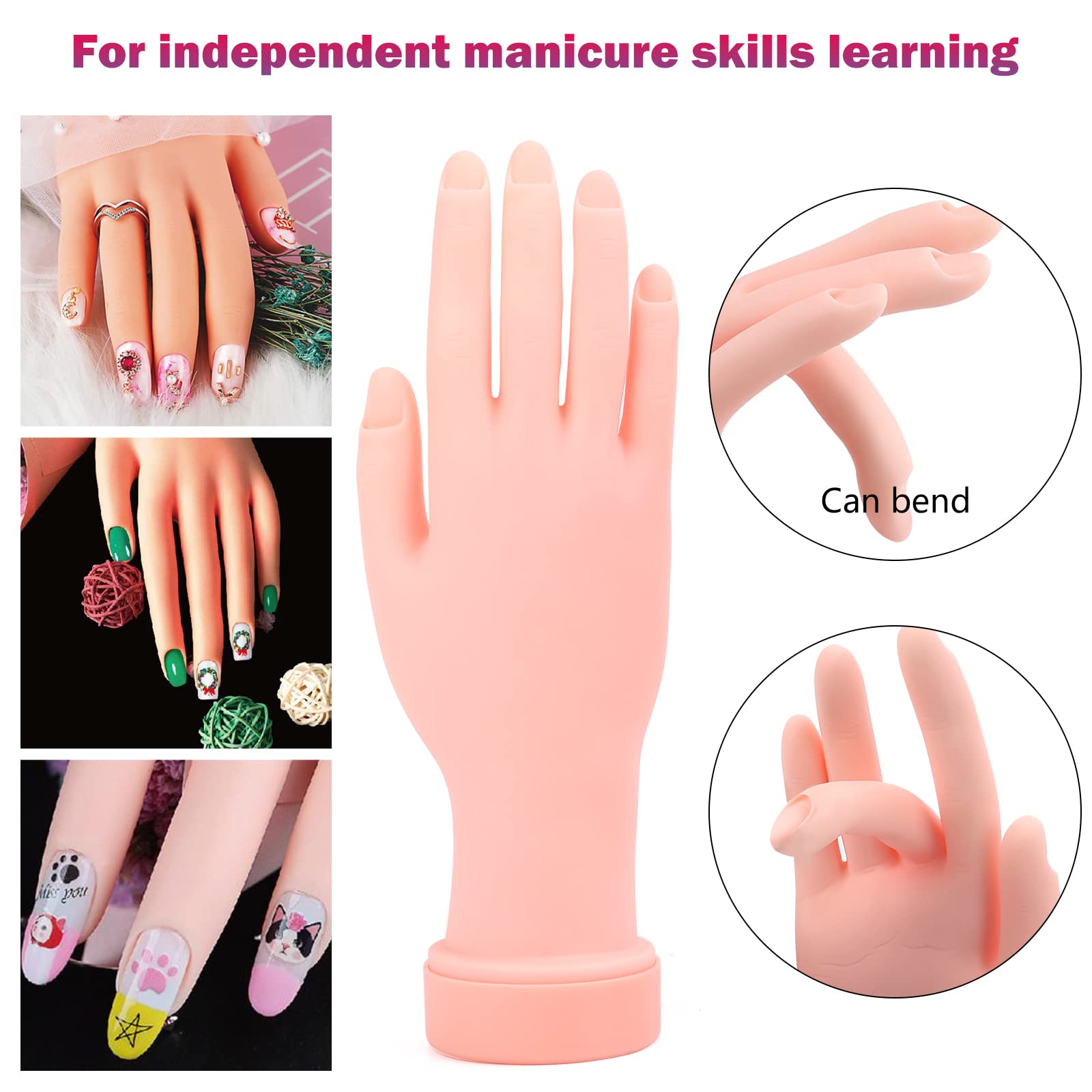 LIONVISION mini nail lamp, quick-drying support for gel polish during practice sessions
