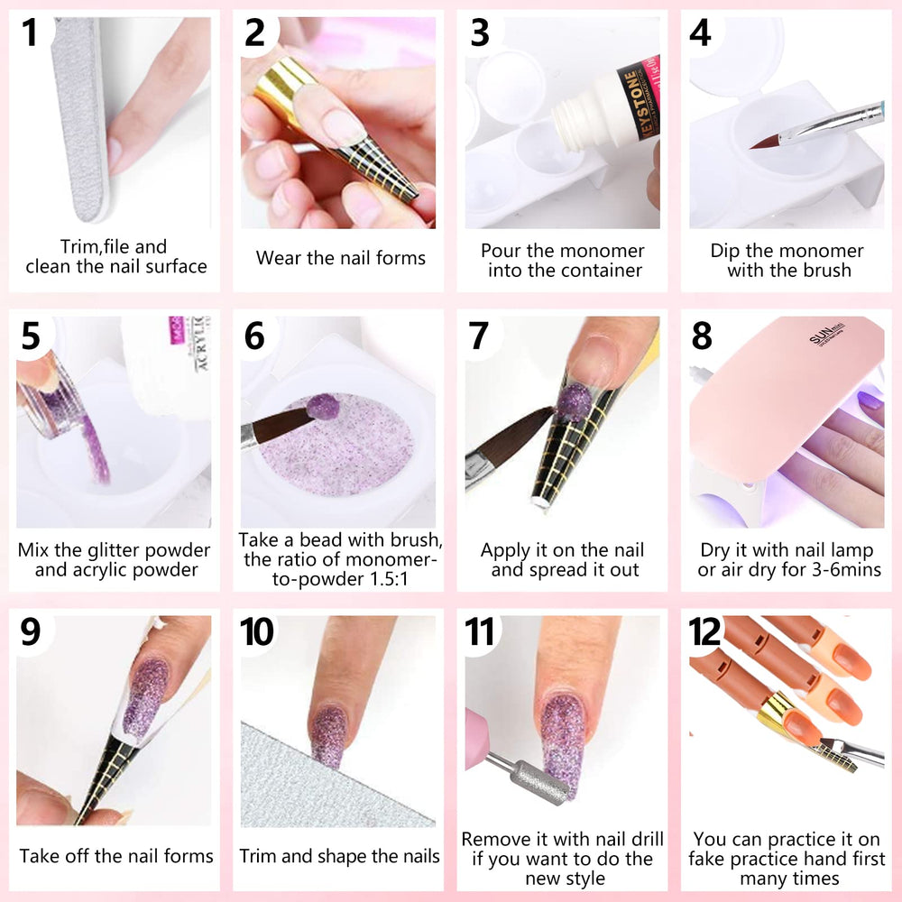 LIONVISION all-in-one kit ideal for beginners exploring acrylic and nail art.