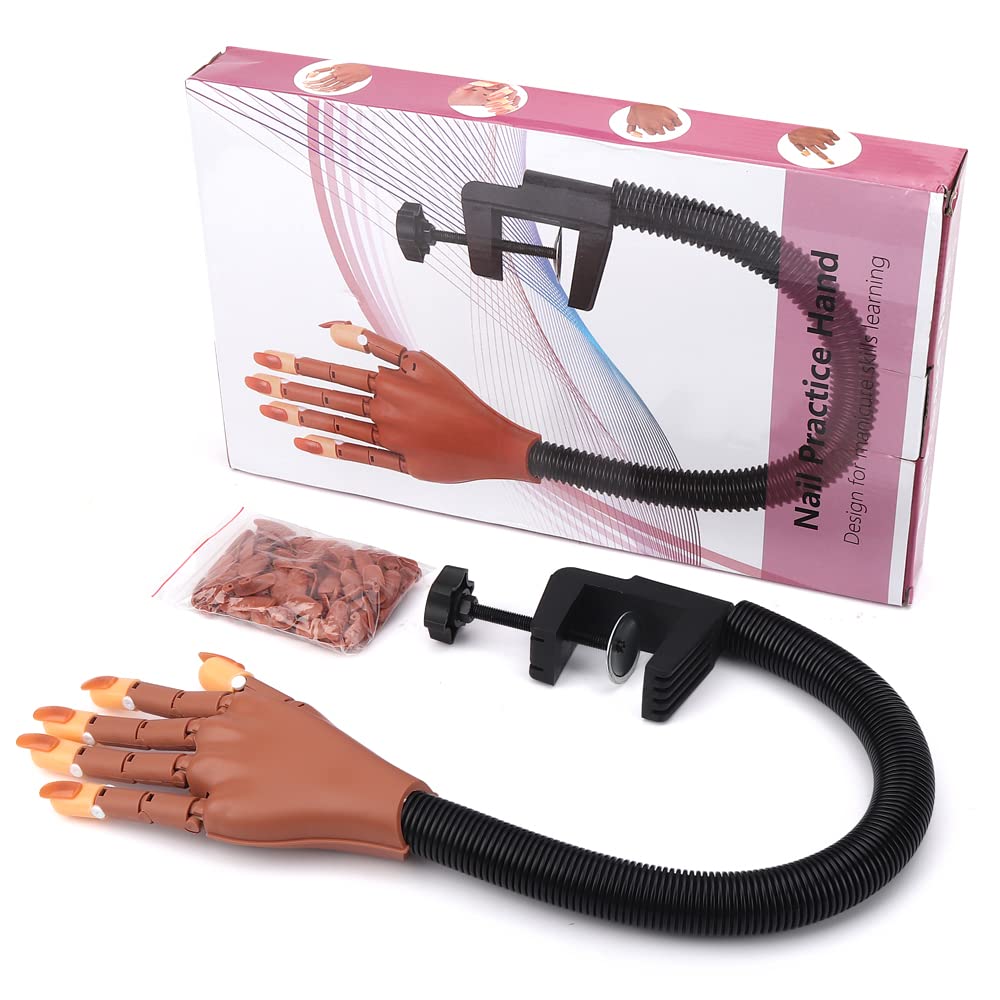LIONVISION practice hand flexible body for lifelike nail practice and control