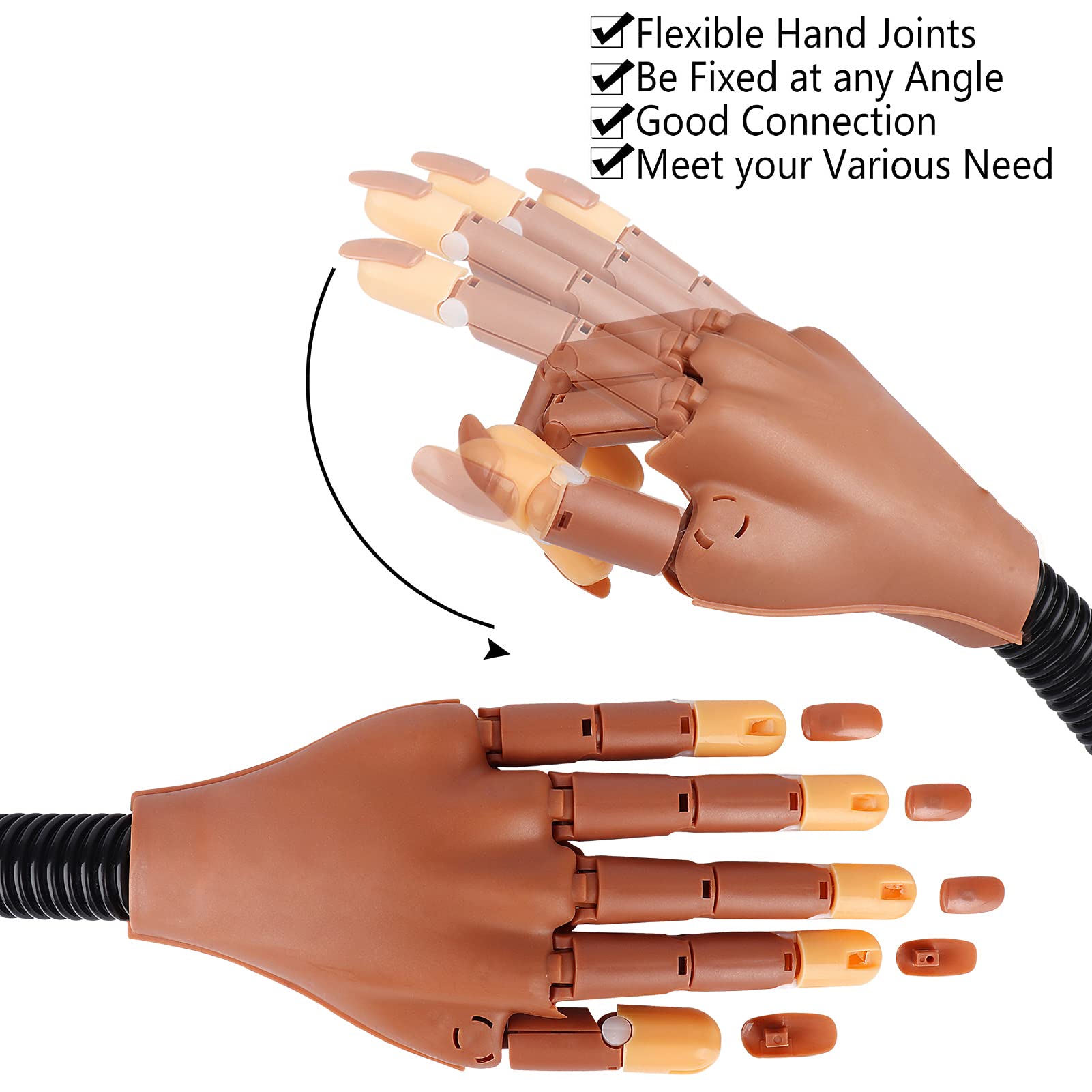 LIONVISION refill nail tips 100pcs for affordable repeated practice