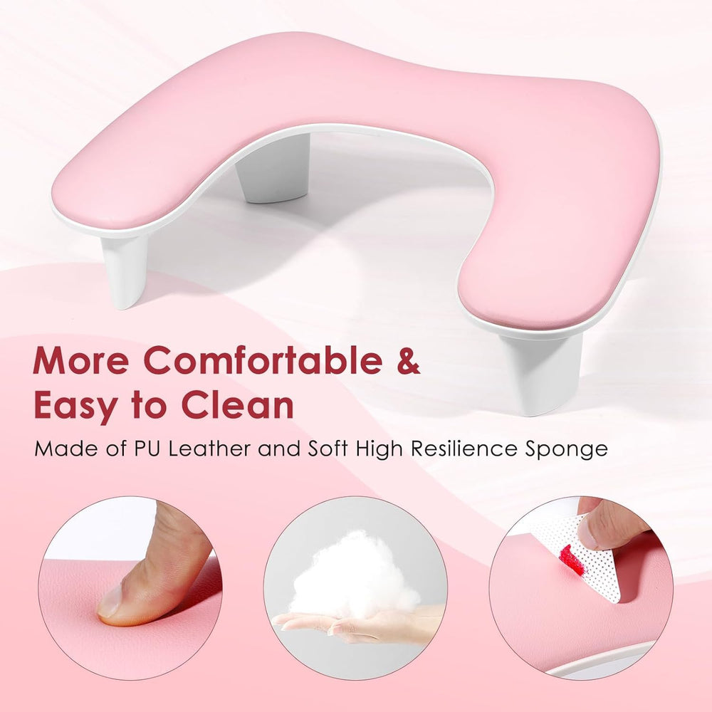 LIONVISON arm rest wide 18x12x6in fits most manicure lamps.