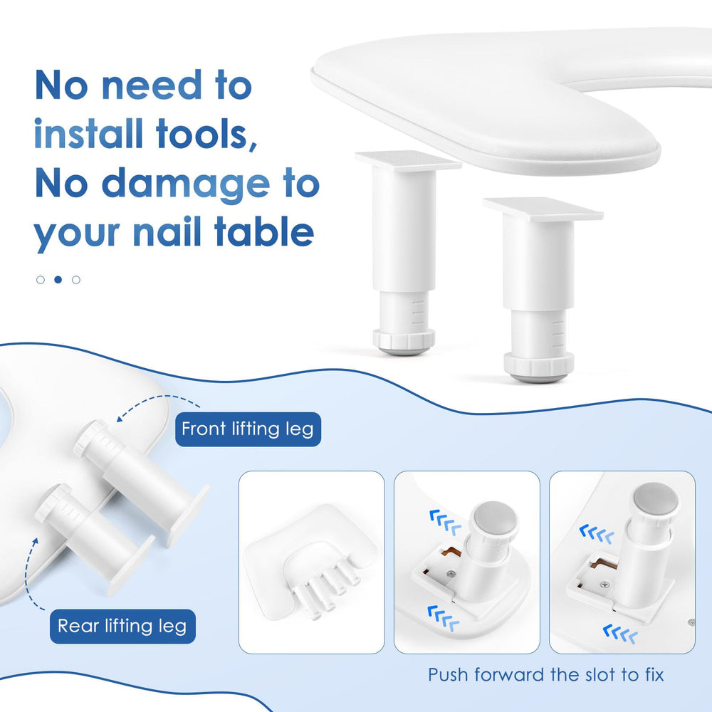 LIONVISON arm rest non-slip pad keeps it stable on any flat surface during precise nail work