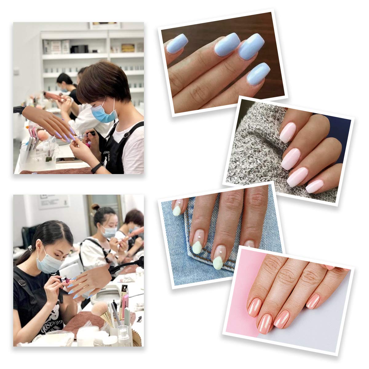 LIONVISON multipurpose display hand for nail art and jewelry demonstrations