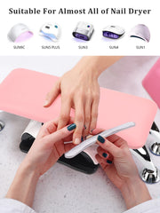 Lionvison nail arm rest anti-slip bracket keeps workstation stable.