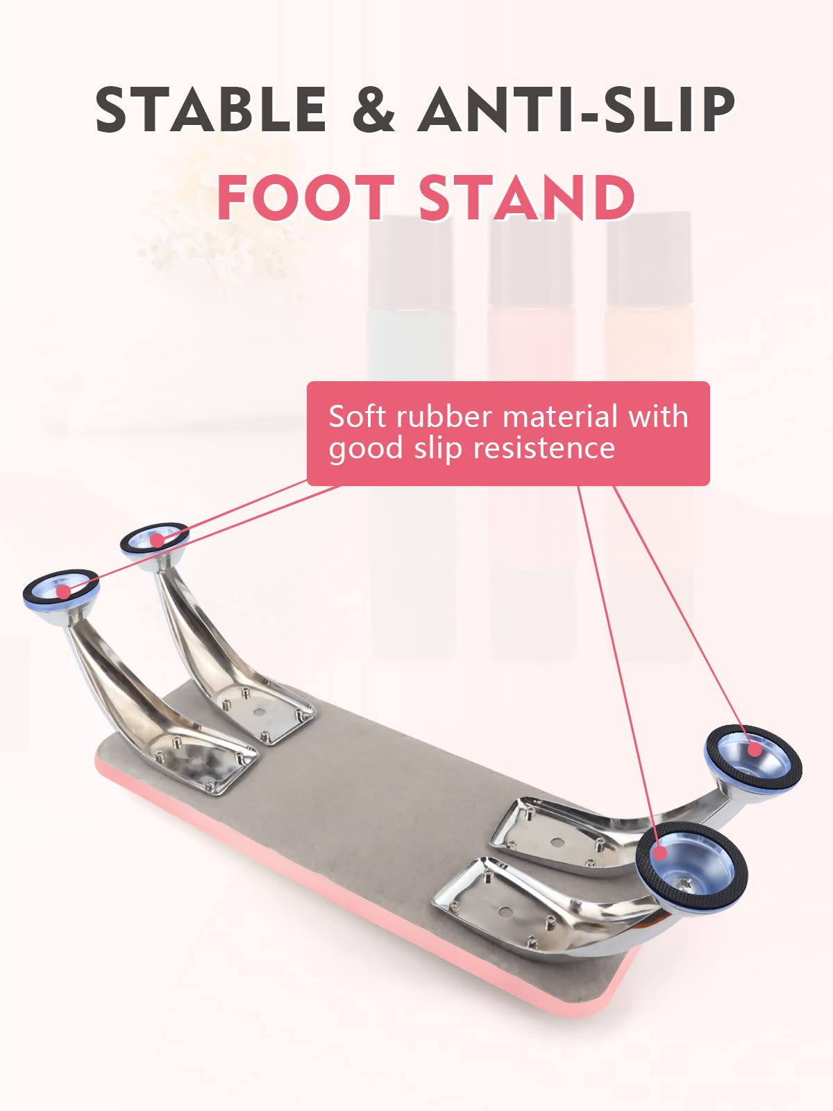 Lionvison nail arm rest pink color detail adds stylish studio vibe.