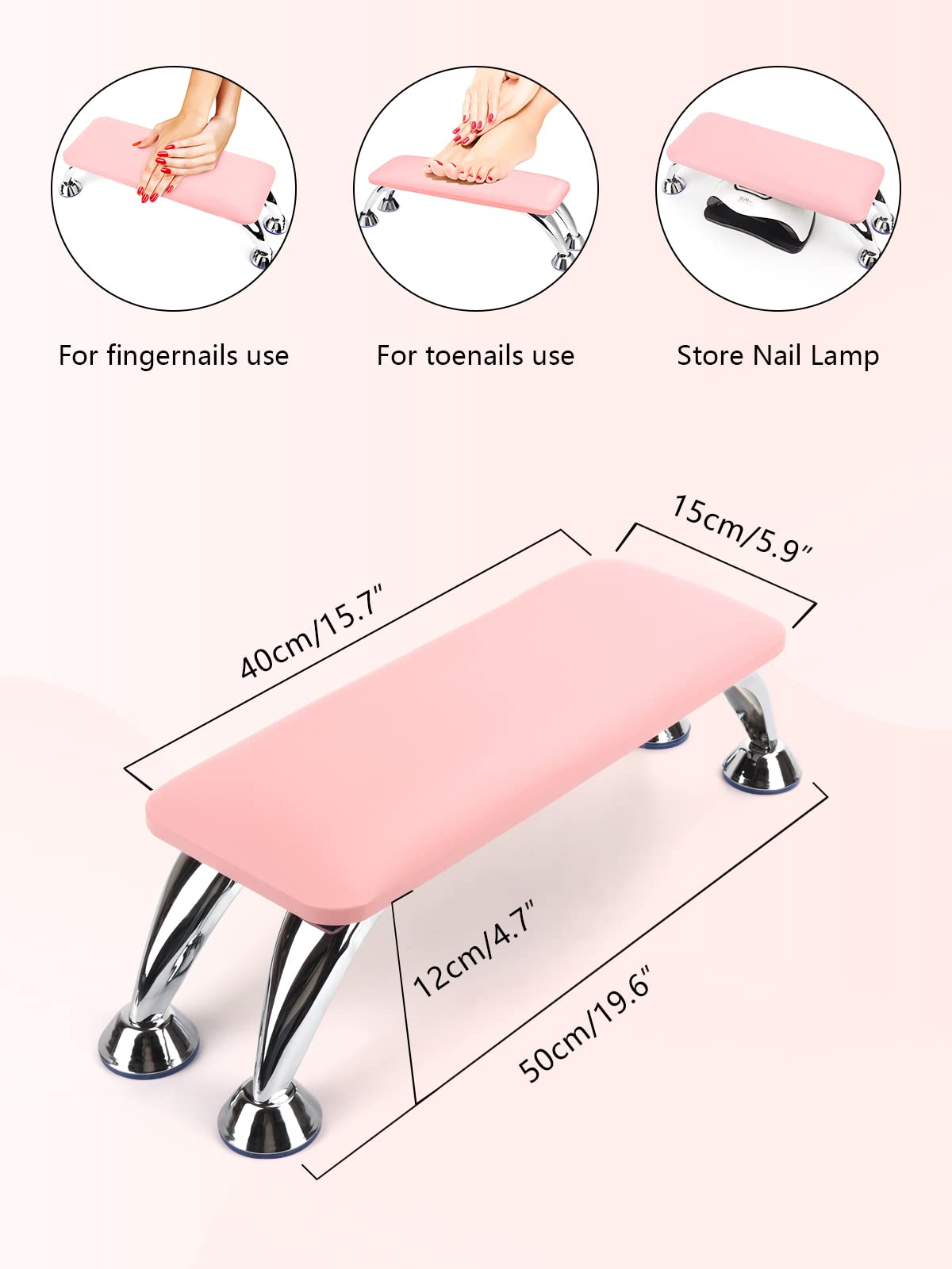 Lionvison nail arm rest ideal for professional salons and DIY nail fans.