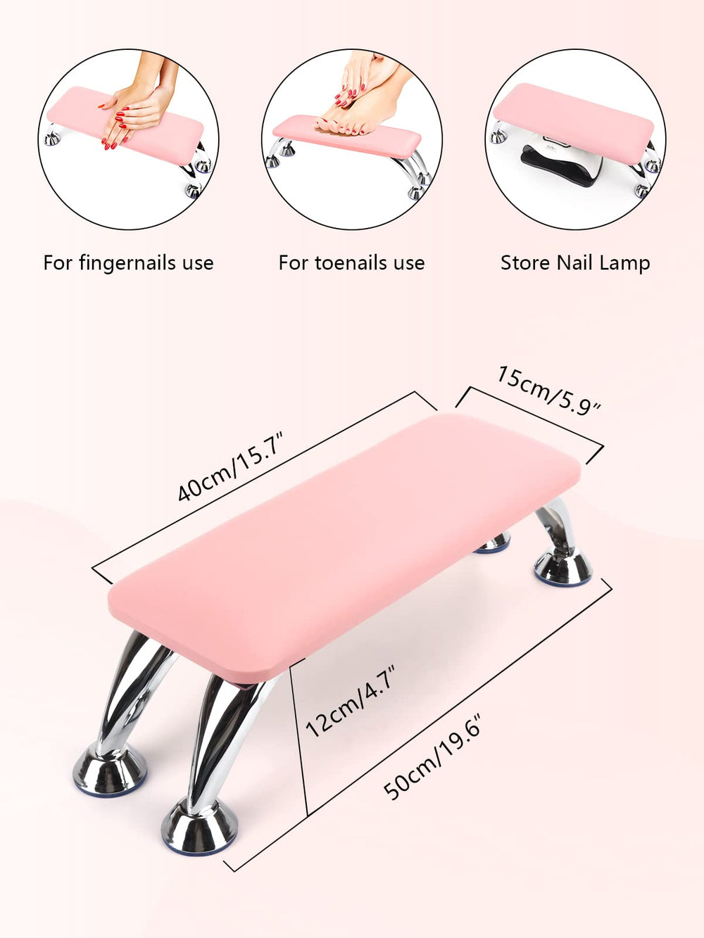 Lionvison nail arm rest ideal for professional salons and DIY nail fans.