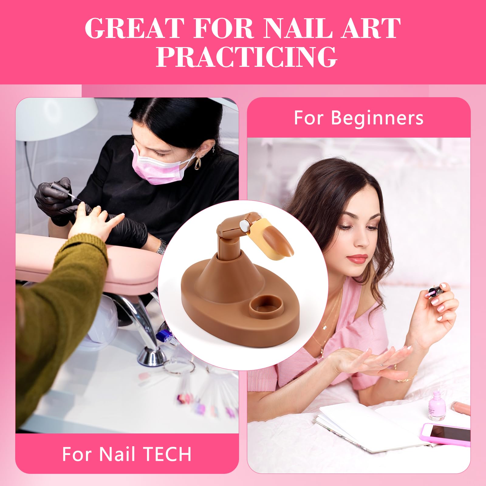 LIONVISON portable nail practice kit fits in a bag