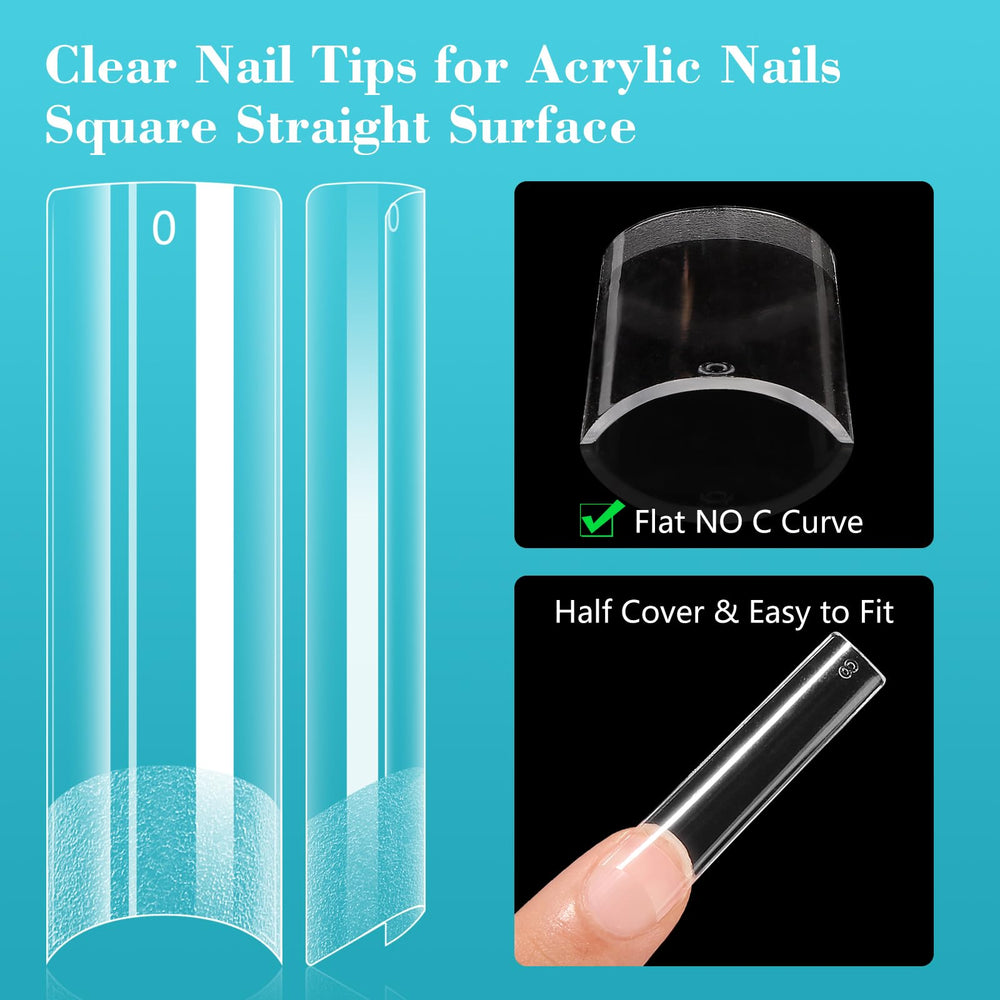 Lionvison pre-shaped clear nail tips designed for quick manicures