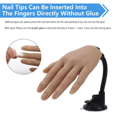 LIONVISON realistic hand with bendable bones for versatile nail art angles