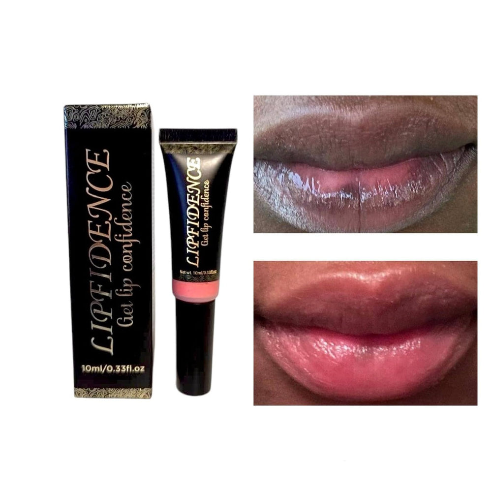 Lipfidence Lip Lightening Cream in-use on lips suggests even-toned, youthful-looking lips.