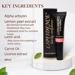 Lipfidence Lip Lightening Cream packaging for travel fits compactly in a purse or pocket.