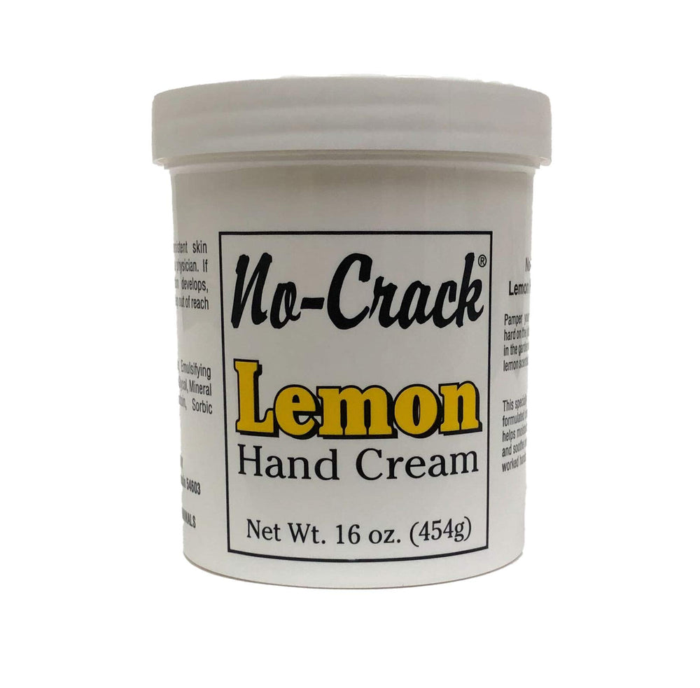 Liphontcta No-Crack Lemon Hand Cream jar front, non-greasy moisture in action.