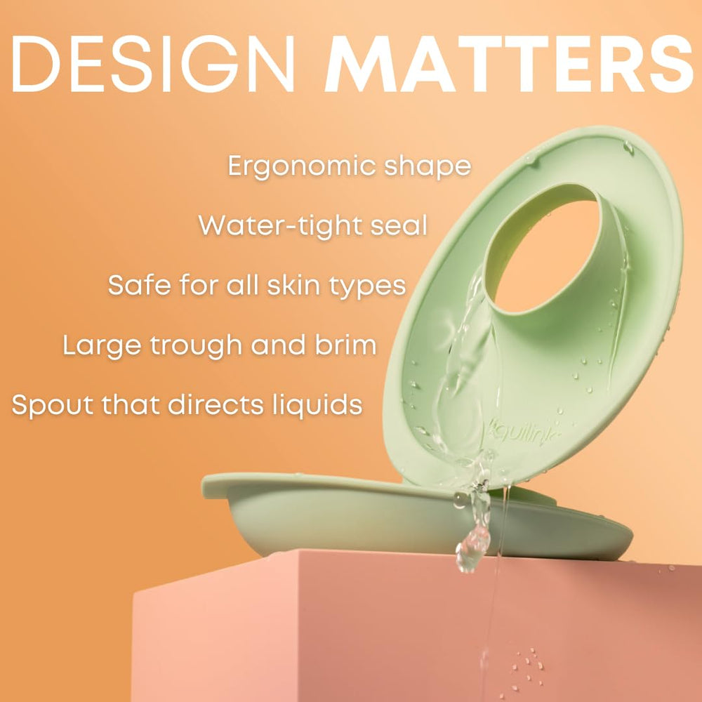 LiquiBands quick-dry design shown with easy cleaning after use.