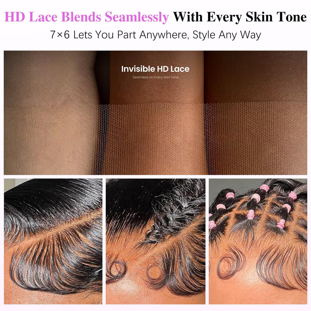 Liqusee HD lace front blends seamlessly with skin.