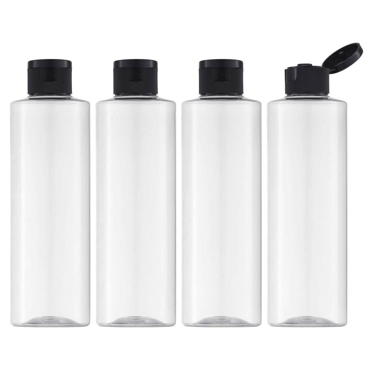 LISAPACK travel bottles with flip cap offer spill-free storage for lotions and toners