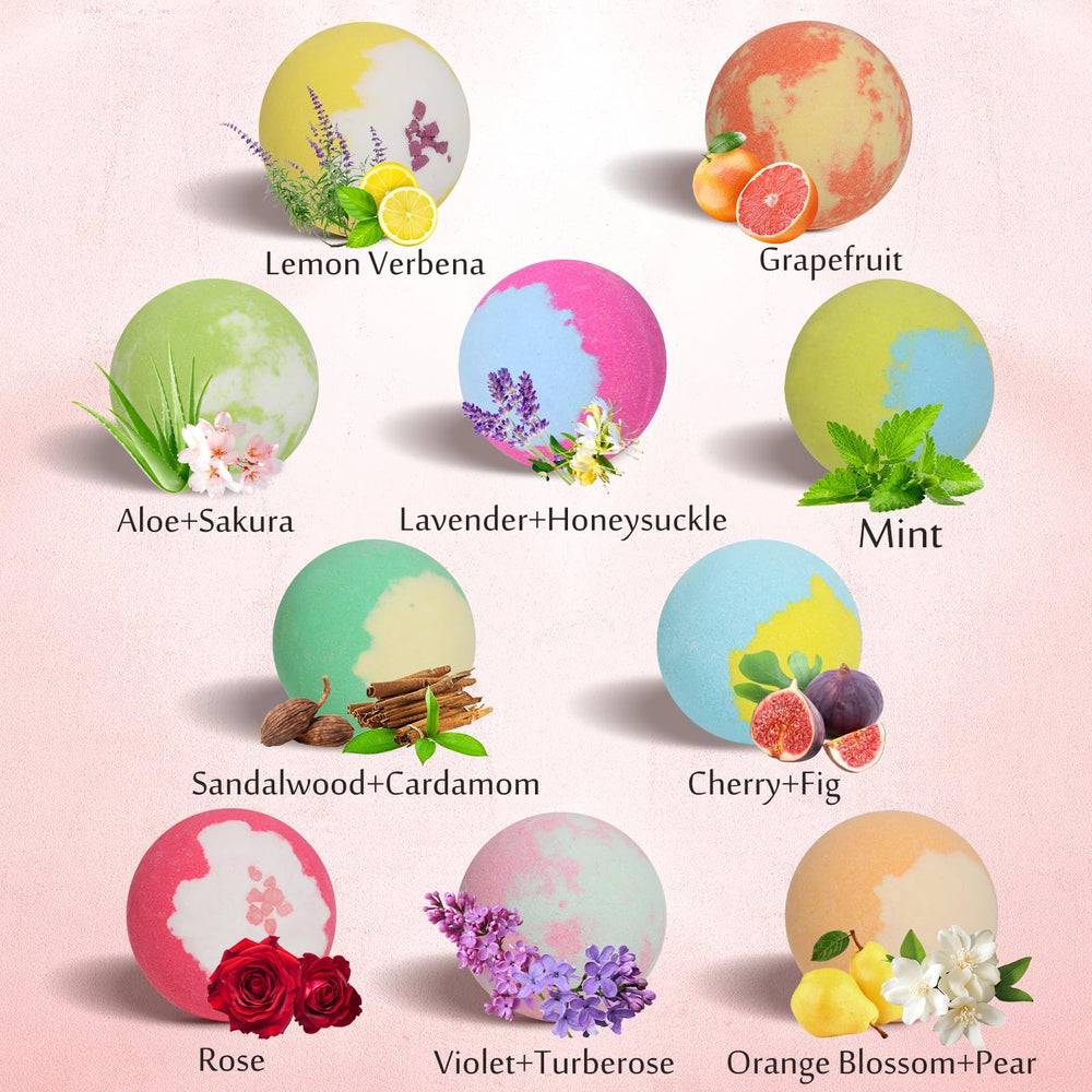 Lisotera bath bombs fizz and bubbles for a luxurious relaxing soak.