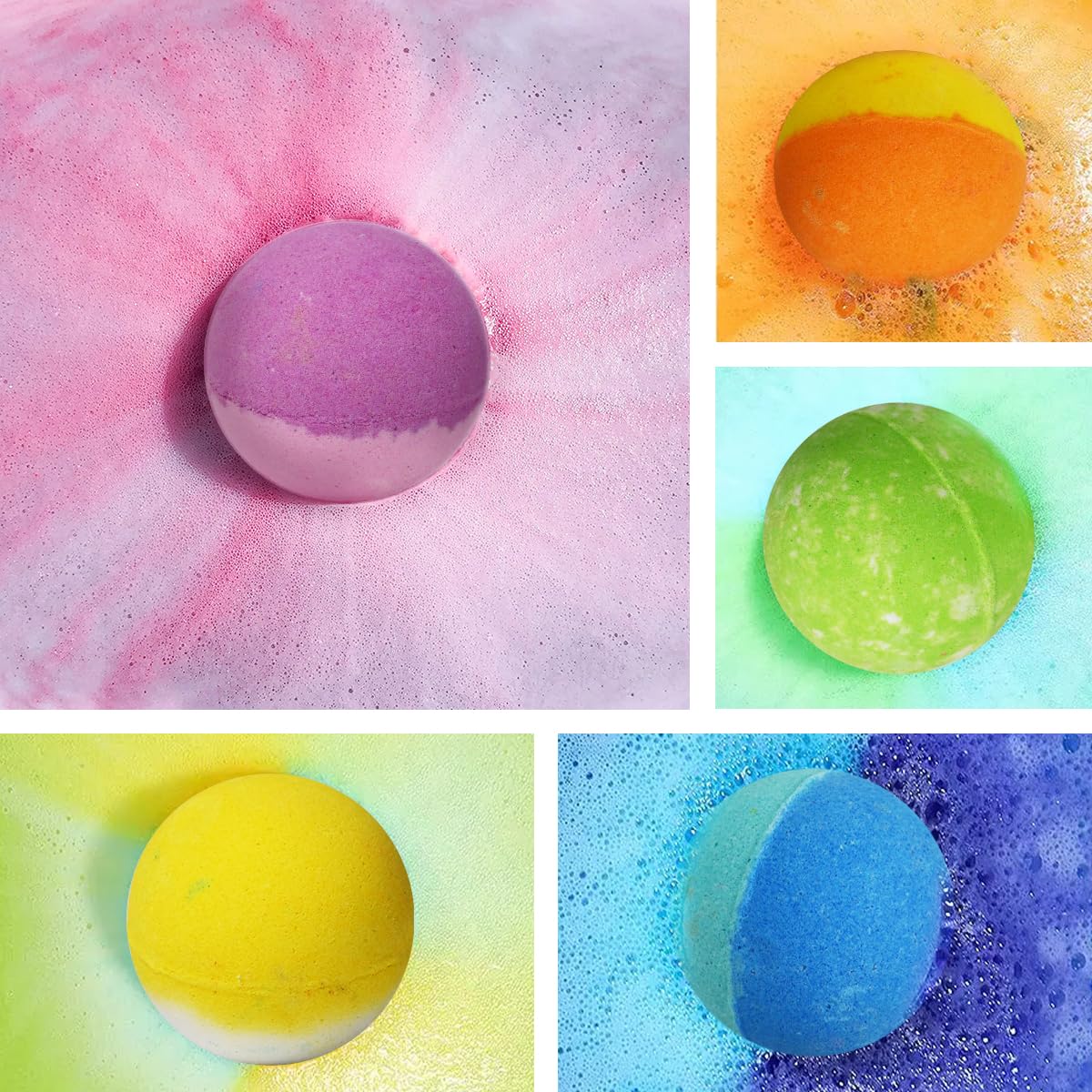 Lisotera bath bombs use gentle ingredients designed for kids' skin