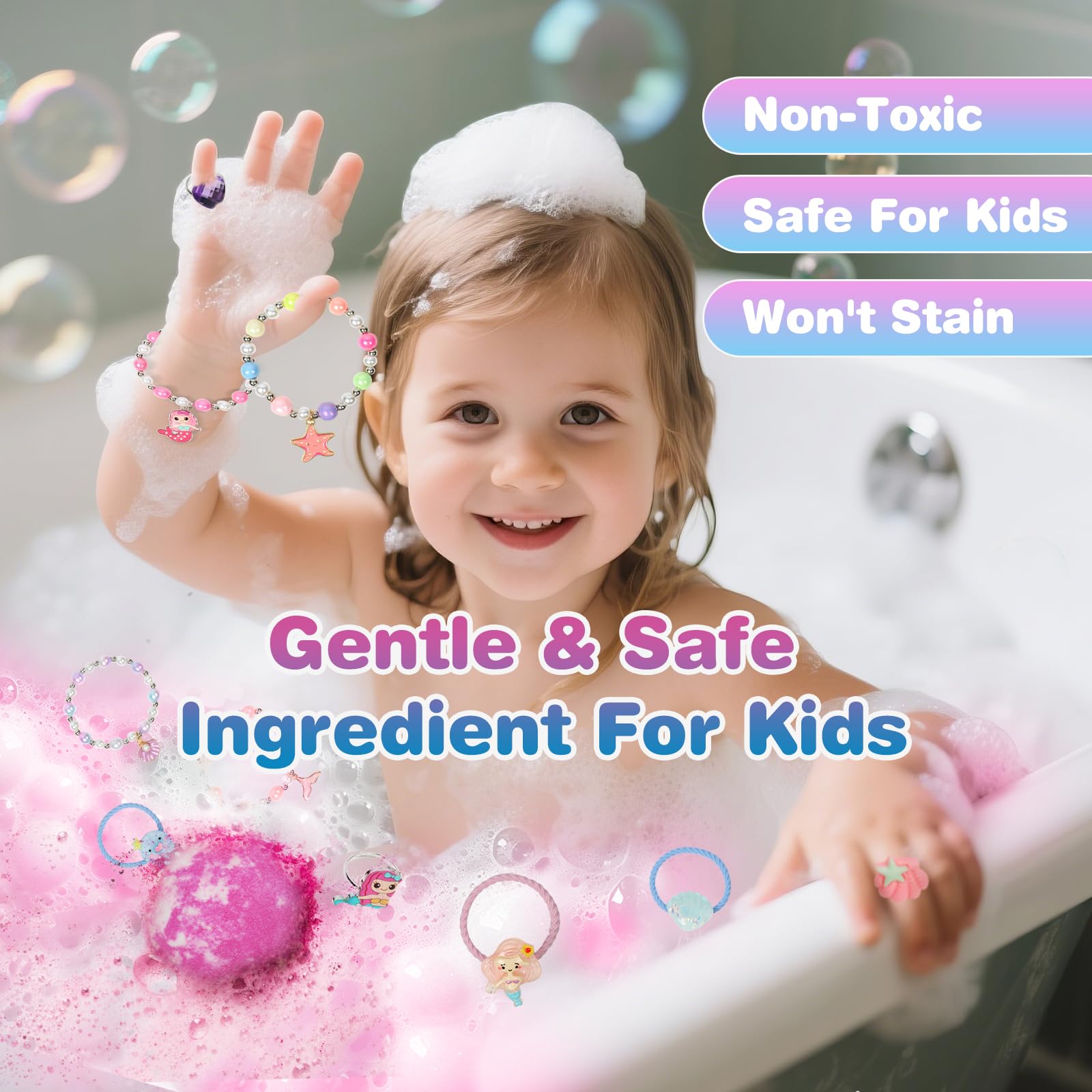 Lisotera colorful bubble bath scene demonstrates vibrant fizz and sensory fun
