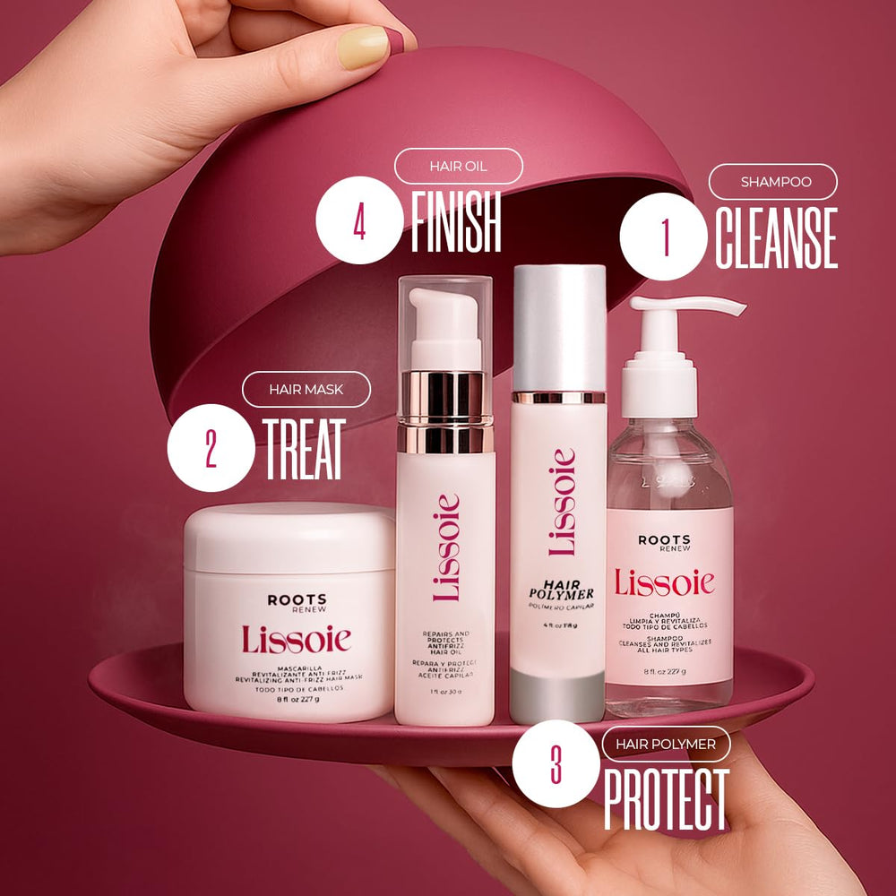 Lissoie Revitalizing Anti-Frizz Mask color-treated-hair shows vibrant results from moisture retention