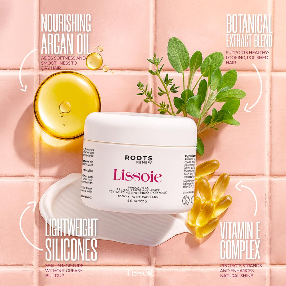 Lissoie Revitalizing Anti-Frizz Mask hair-gloss captures mirror-like shine and smoothness