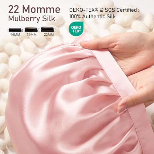 LitBear 22 momme mulberry-silk label demonstrates luxury material and OEKO-TEX safety.
