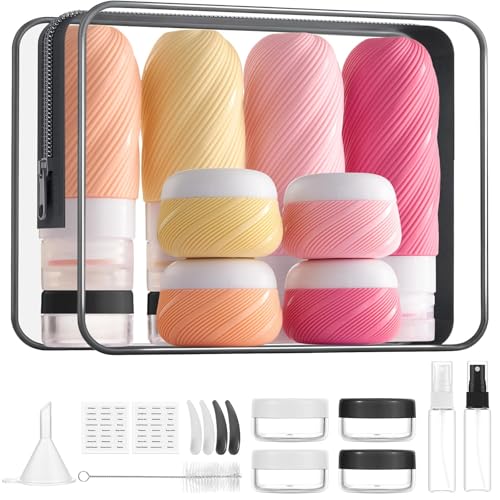 LitBear 23-pack travel bottles set for organized packing and easy access