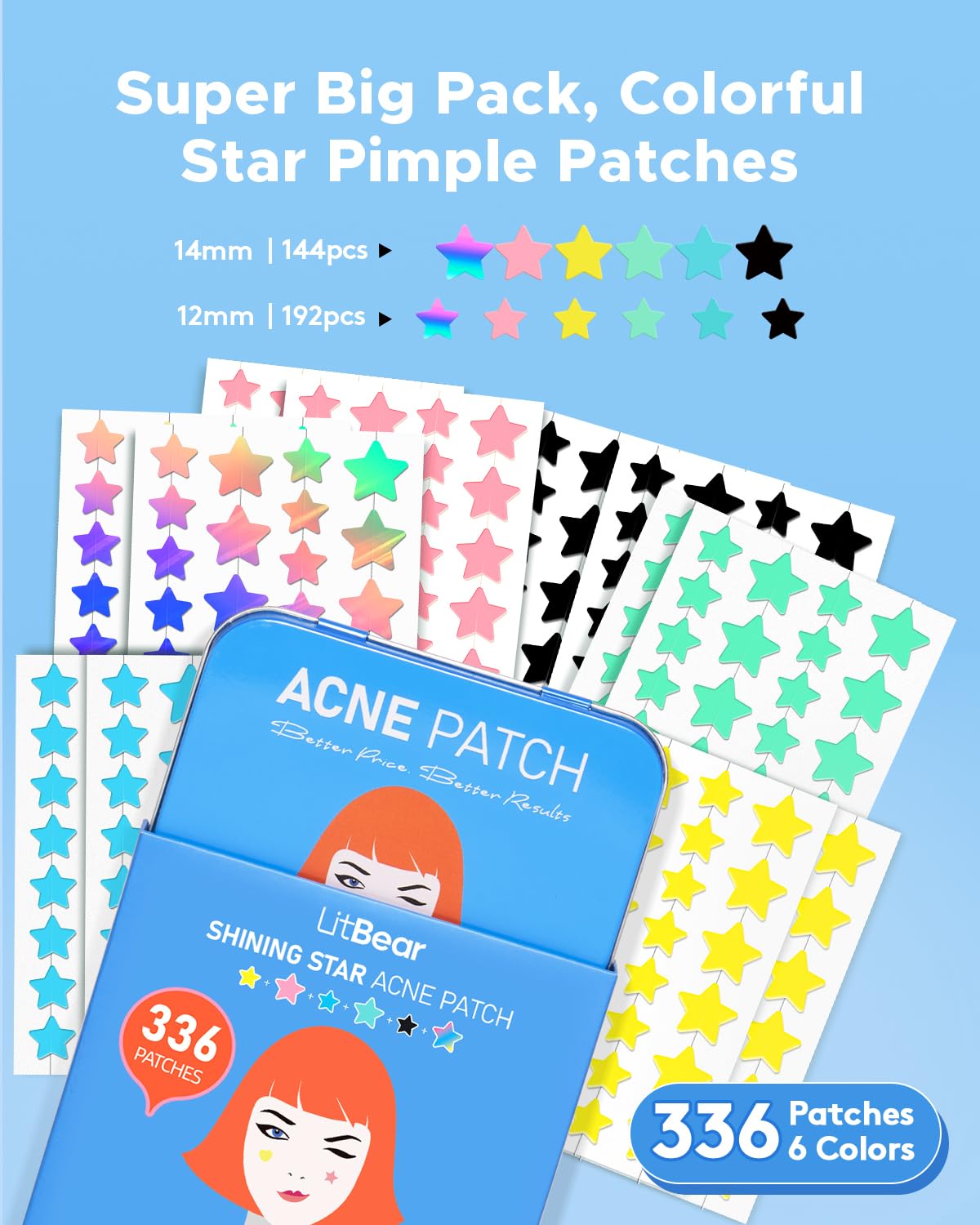 LitBear patches in two sizes for precise targeting.