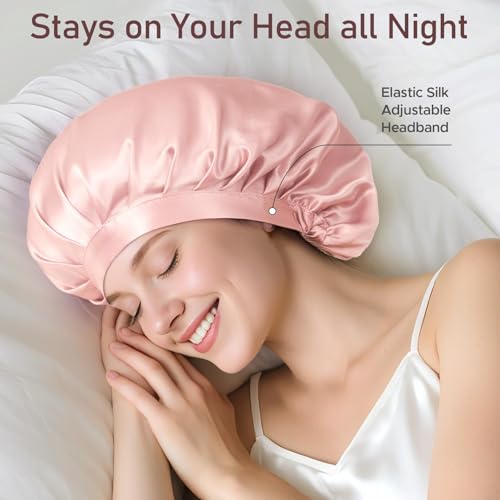 LitBear adjustable-elastic-band bonnet secures a snug fit for various head sizes.