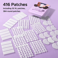 LitBear contoured XL strip hugs facial curves for chin and forehead adhesion
