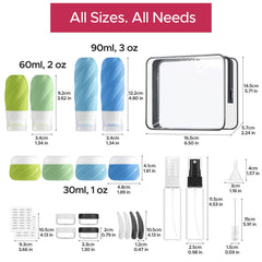 LitBear cream travel containers in 1oz for thicker products and easy packing