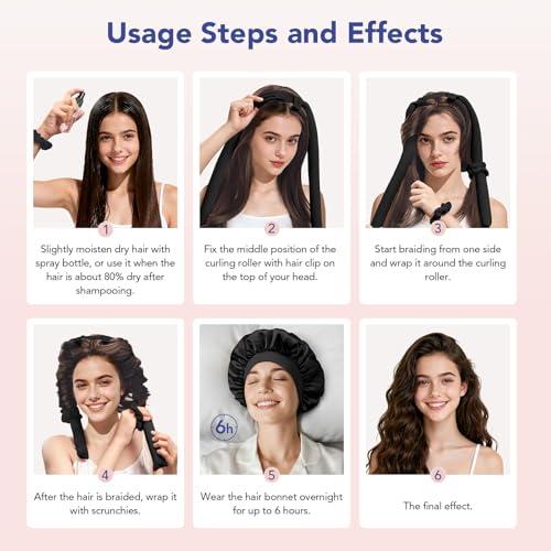 LitBear hair clips keep sections secure for easy, efficient curling